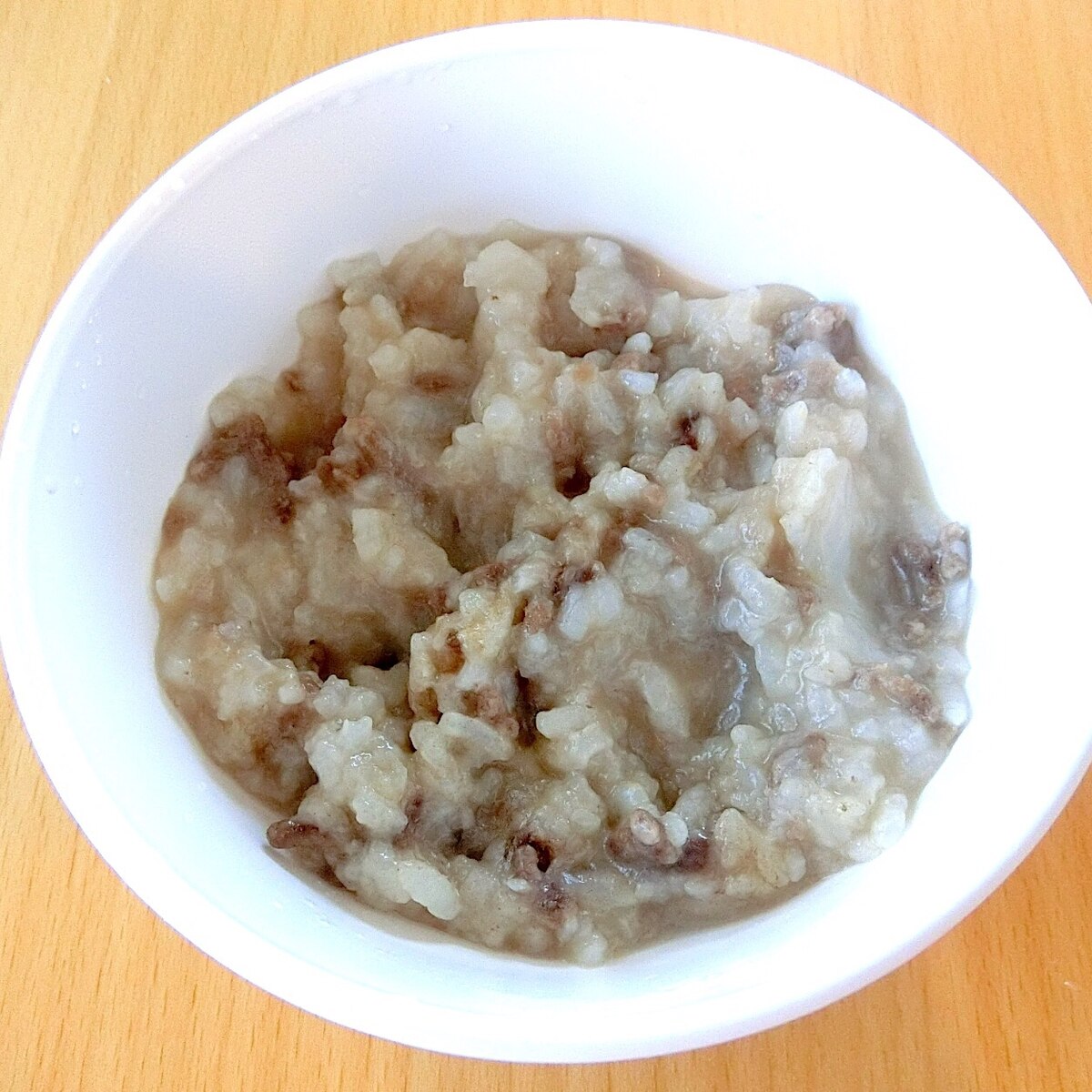 離乳食 後期 牛ひき肉と玉ねぎのおかゆ レシピ 作り方 By 安くて 早くて 美味しい 楽天レシピ